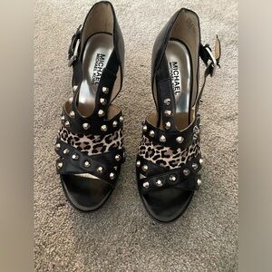 Michael Kors leopard heels